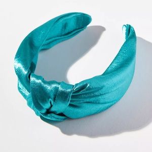 Anthropologie Shimmer Knot Headband TURQUOISE